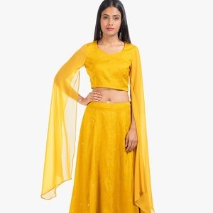 Indian Saree Lehenga Sequin Embellished Blouse